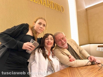 Viterbo - Inaugurazione dello Schenardino - Eleonora Bonucci e Andrea Serinelli con la figlia