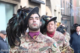 Viterbo - Cerimonia di inaugurazione della nuova sede dei bersaglieri in piazza Mario Fani
