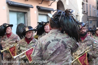 Viterbo - Cerimonia di inaugurazione della nuova sede dei bersaglieri in piazza Mario Fani