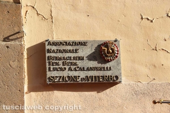 Viterbo - Cerimonia di inaugurazione della nuova sede dei bersaglieri in piazza Mario Fani