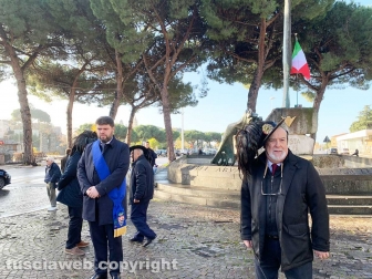 Viterbo - Cerimonia di inaugurazione della nuova sede dei bersaglieri in piazza Mario Fani