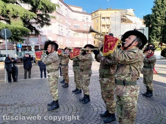 Viterbo - Cerimonia di inaugurazione della nuova sede dei bersaglieri in piazza Mario Fani