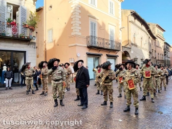 Viterbo - Cerimonia di inaugurazione della nuova sede dei bersaglieri in piazza Mario Fani