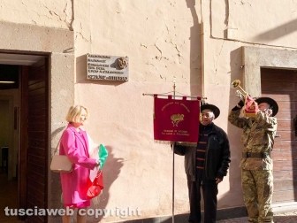 Viterbo - Cerimonia di inaugurazione della nuova sede dei bersaglieri in piazza Mario Fani