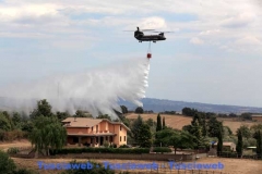 Incendio a Piansano 11 agosto 3012