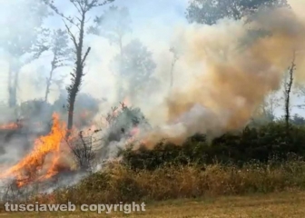 Bolsena - Incendio al Poderaccio