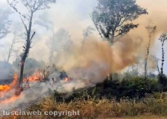Bolsena - Incendio al Poderaccio