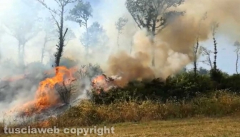 Bolsena - Incendio al Poderaccio