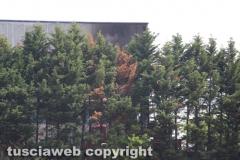 Viterbo - Incendio a Casale Bussi