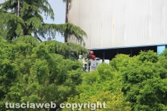 Viterbo - Incendio a Casale Bussi