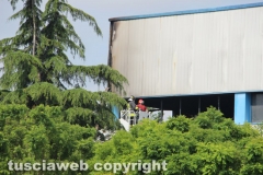 Viterbo - Incendio a Casale Bussi