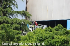 Viterbo - Incendio a Casale Bussi