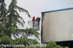 Viterbo - Incendio a Casale Bussi