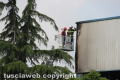 Viterbo - Incendio a Casale Bussi