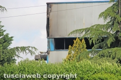 Viterbo - Incendio a Casale Bussi