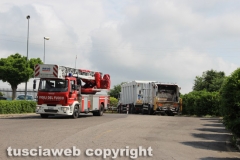 Viterbo - Incendio a Casale Bussi