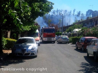 Incendio a Fabrica di Roma
