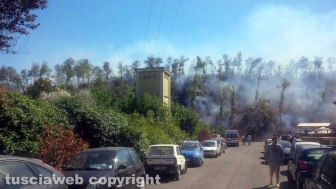 Incendio a Fabrica di Roma