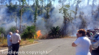 Incendio a Fabrica di Roma