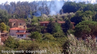 Incendio a Fabrica di Roma