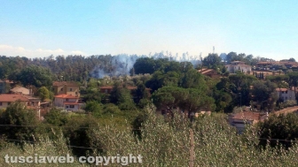 Incendio a Fabrica di Roma