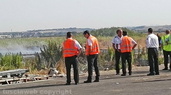 Incendio a Fiumicino