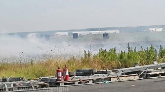 Incendio a Fiumicino