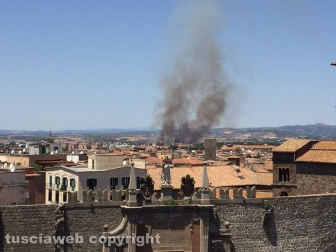 Incendio al cimitero San Lazzaro
