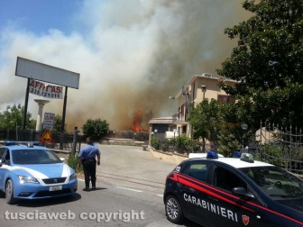 Incendio al cimitero San Lazzaro
