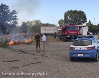 Incendio al cimitero San Lazzaro