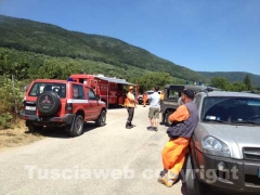 I vigili del fuoco al lavoro