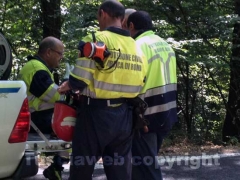 Incendio al lago di Vico