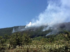 Incendio al lago di Vico