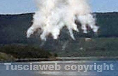 Incendio al lago di Vico