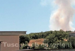 Incendio al lago di Vico