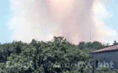 Incendio al lago di Vico