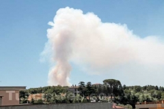 Incendio al lago di Vico