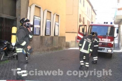 I vigili del fuoco in azione