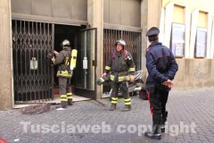 I vigili del fuoco in azione