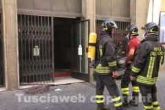 I vigili del fuoco in azione