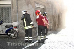 I vigili del fuoco in azione