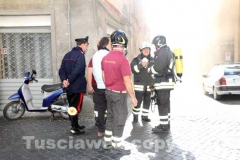 I vigili del fuoco in azione