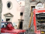 Incendio alla chiesa sconsacrata di via Faul 