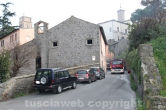 Incendio alla chiesa sconsacrata di via Faul