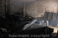Incendio alla chiesa sconsacrata di via Faul