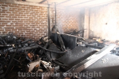 Incendio alla chiesa sconsacrata di via Faul