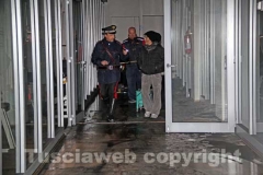 I carabinieri al lavoro per i rilievi alla Gymnica
