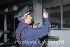 I carabinieri al lavoro per i rilievi alla Gymnica