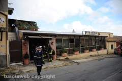 Incendio alla pizzeria \"Il Ladrone\"