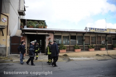 Incendio alla pizzeria \"Il Ladrone\"